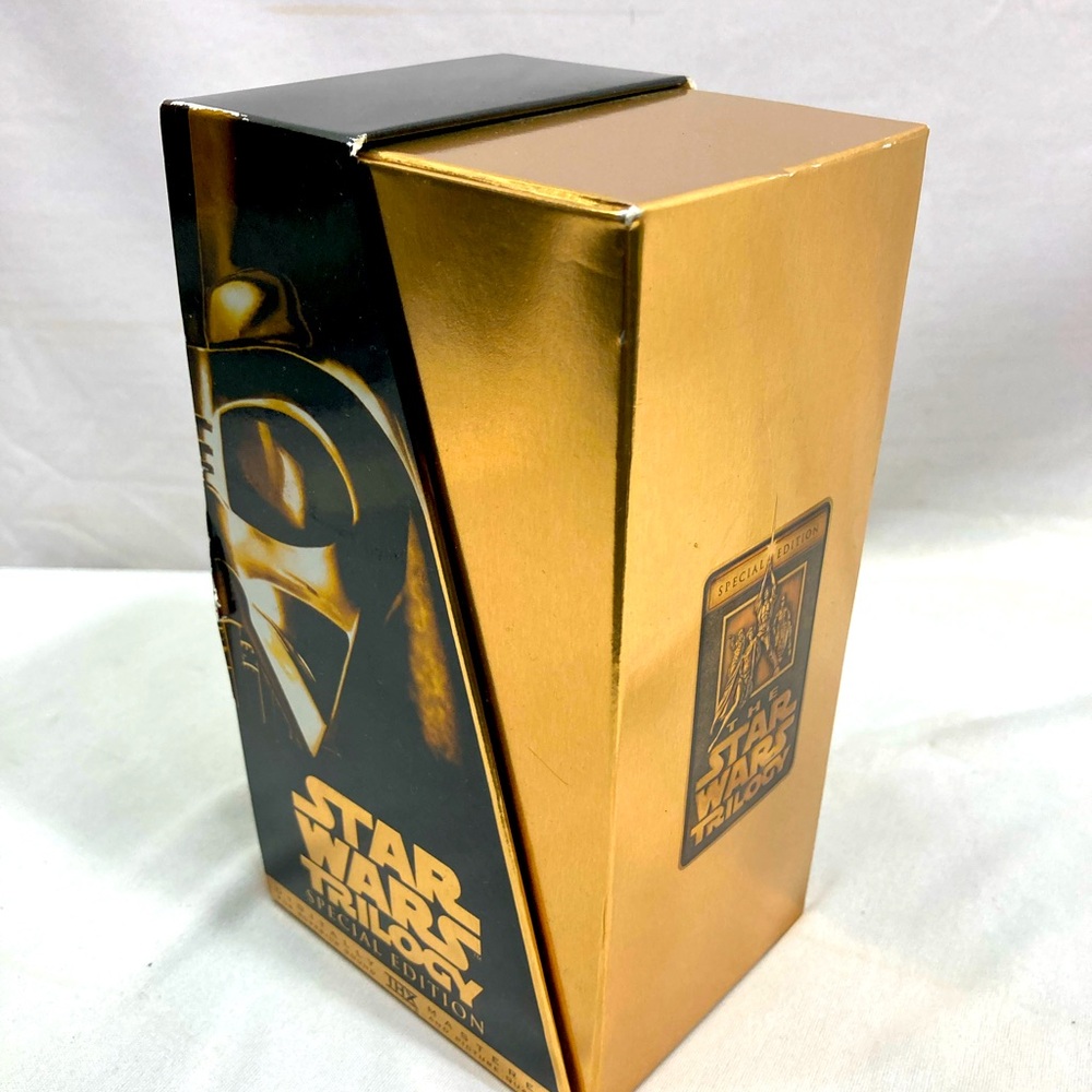 Vintage Star Wars Trilogy Special Gold Edition 1997 Vhs Box Set Factory Sealed